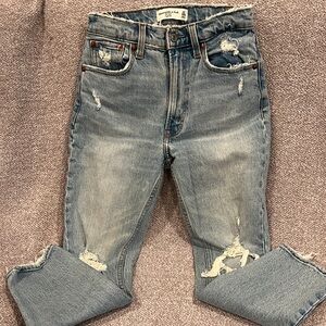 Abercrombie & Fitch High Rise Blue Jeans